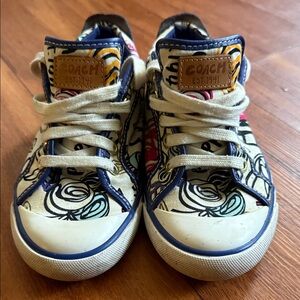 Coach Barrett Poppy Graffiti Op Art Sneakers 6 B VERY RARE!